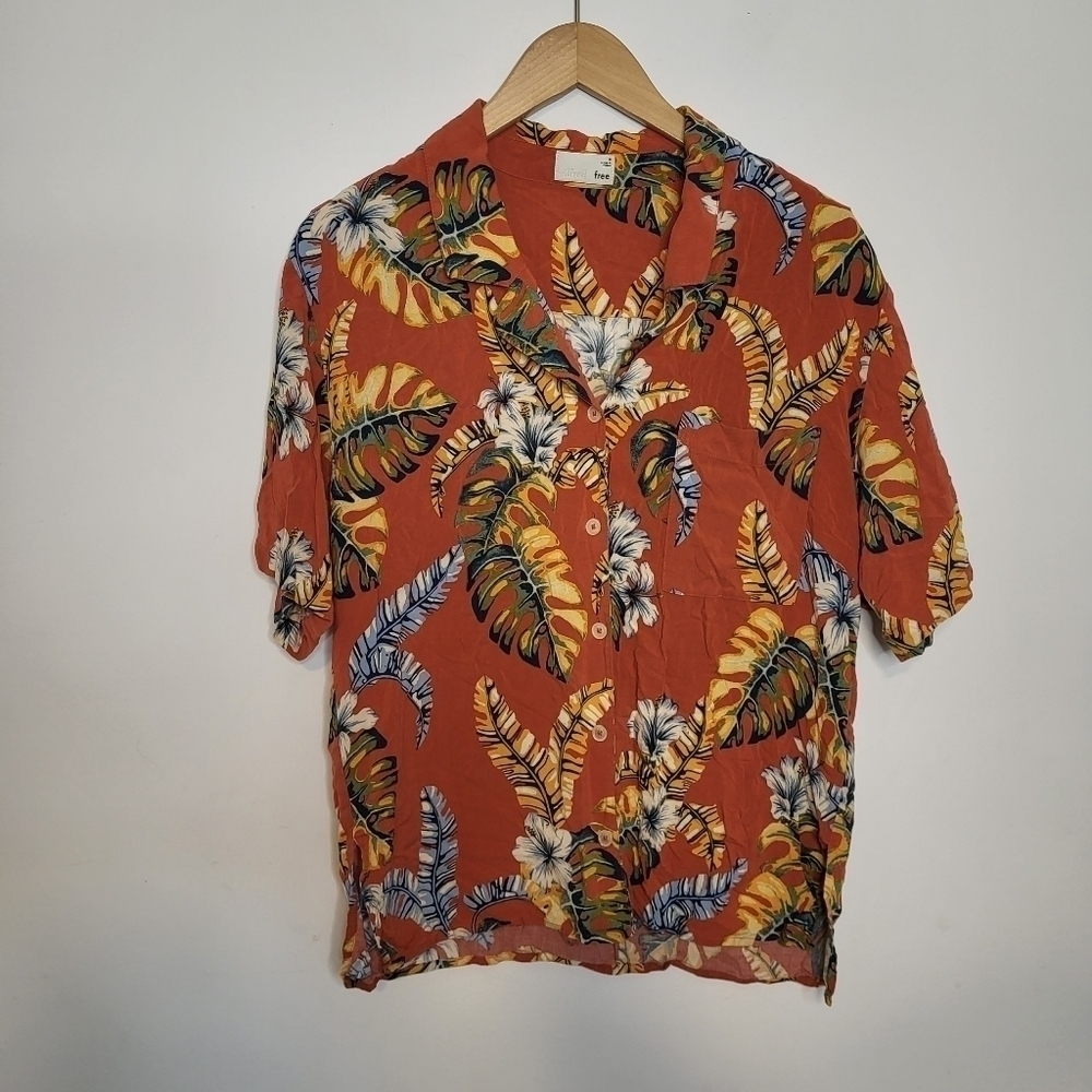 Aritzia Wilfred Free Hawaiian Summer Shirt Size M
